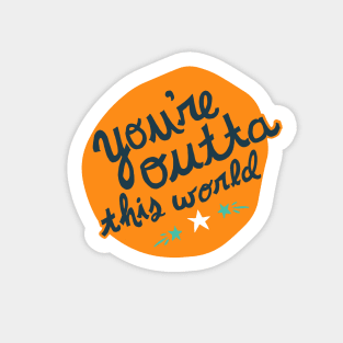 Outta this World Space Adventure Sticker